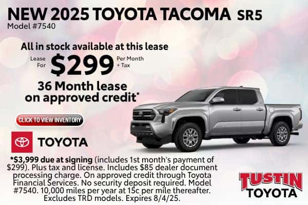 New 2025 Toyota Tacoma SR5