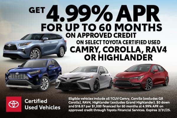 Toyota Certified Pre-Owned Vehicles