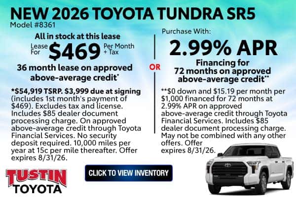 New 2026 Toyota Tundra SR5