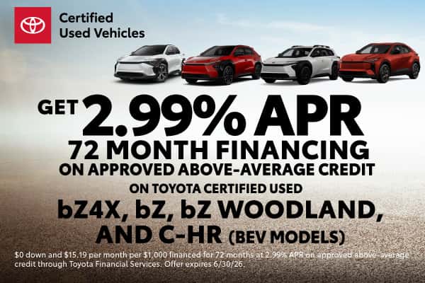 Toyota Certified Pre-Owned Vehicles