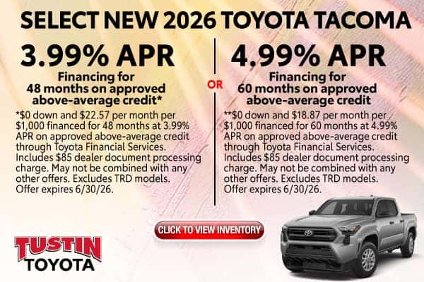 Select New 2026 Toyota Tacoma