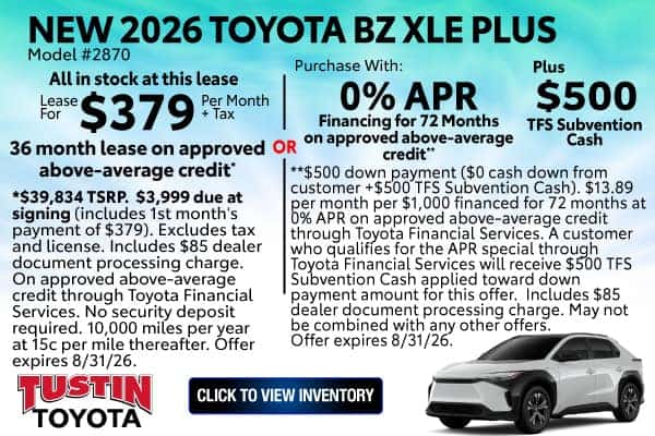 New 2026 Toyota bZ XLE Plus