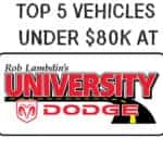 University Dodge Top 5 Under $80k