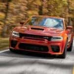 2023 Dodge Charger Hellcat Driving Around Curve