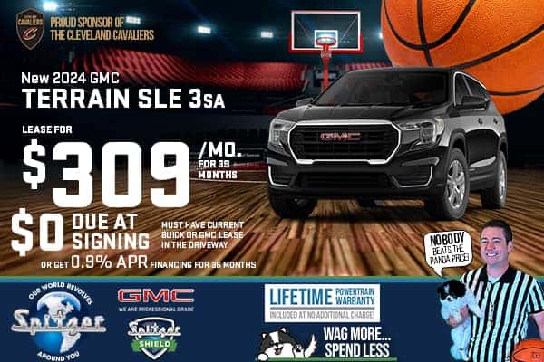 2024 GMC Terrain SLE 3sa - Lease for $309/mo for 39 Months 