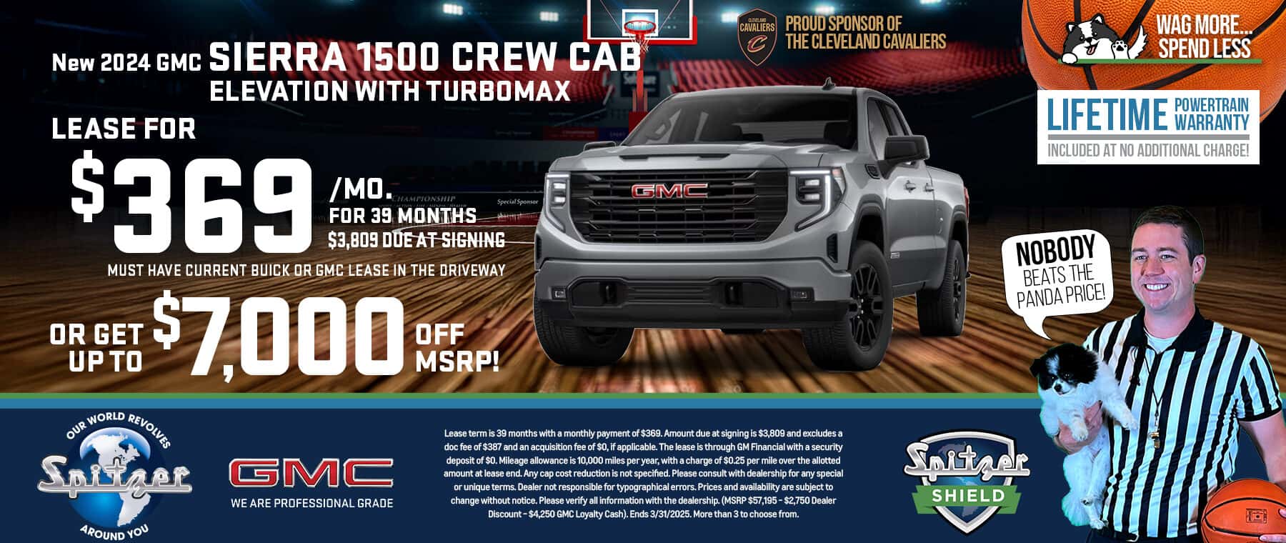 03.2025_Carrera_Lease a New 2024 GMC Sierra 1500 for $369 a Month for 39 Months OR Get up to $7,000 off MSRP!
