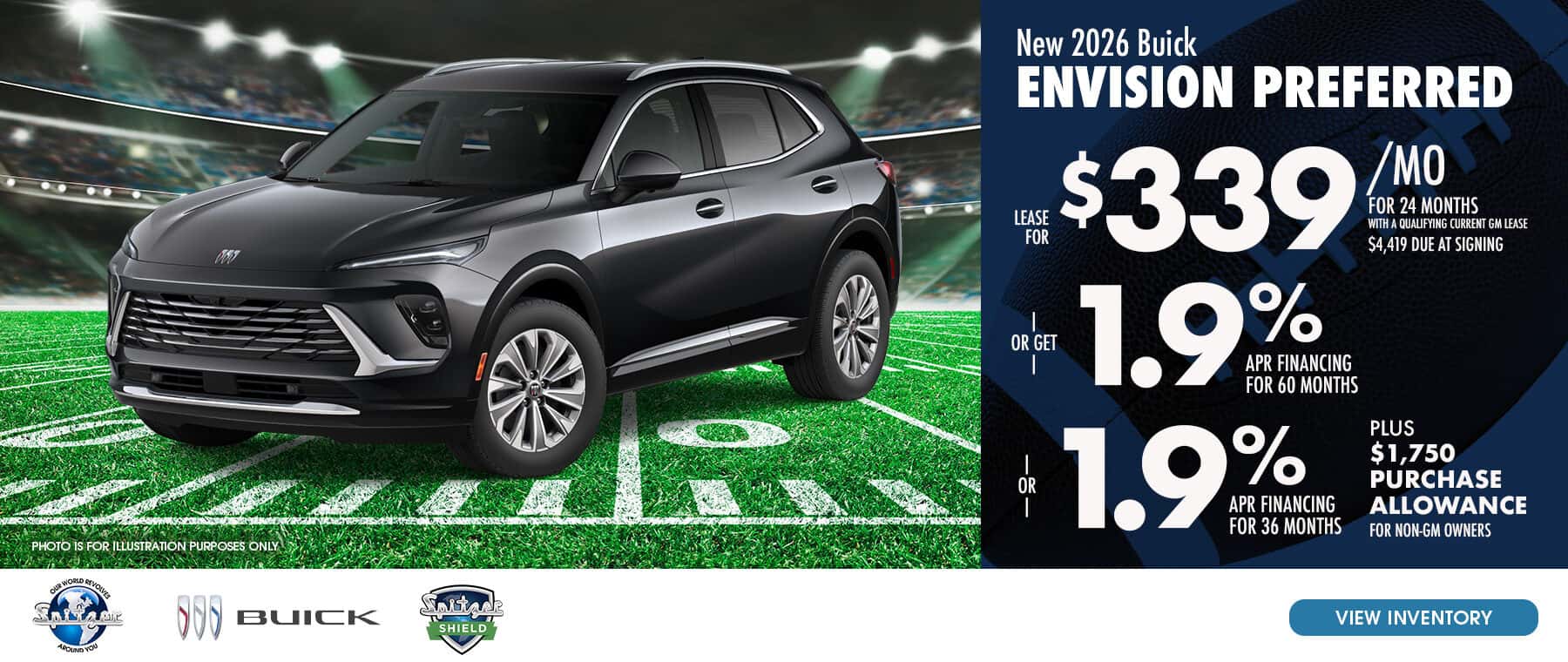 10.2026 Buick Envision_Lease for $339 for 24 mo OR get 1.9% for 60 mo OR 1.9% for 36 mo plus $1750 allowance