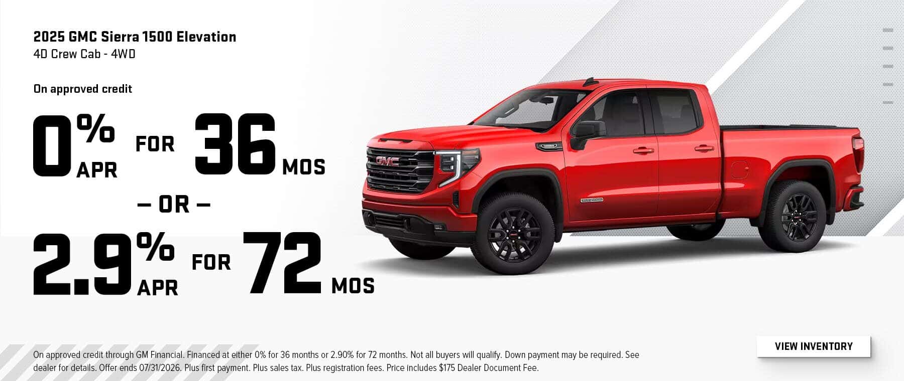 GMC Sierra Financing Offers at West Herr