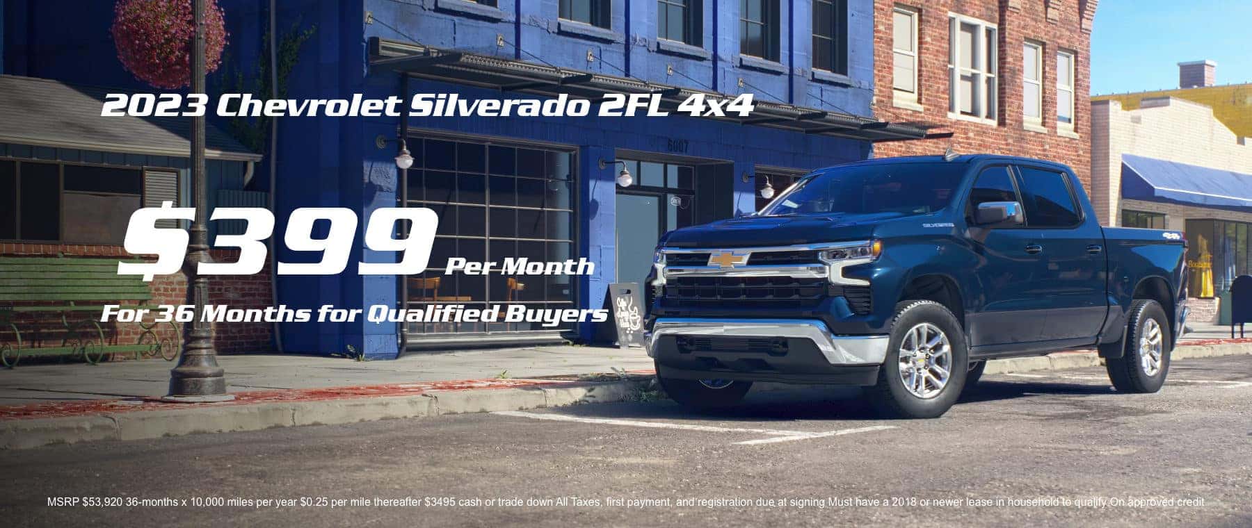 Lease a Silverado for $399 a month
