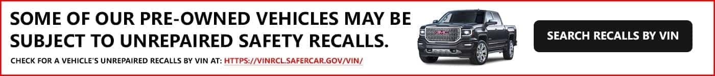 Check for Recalls
