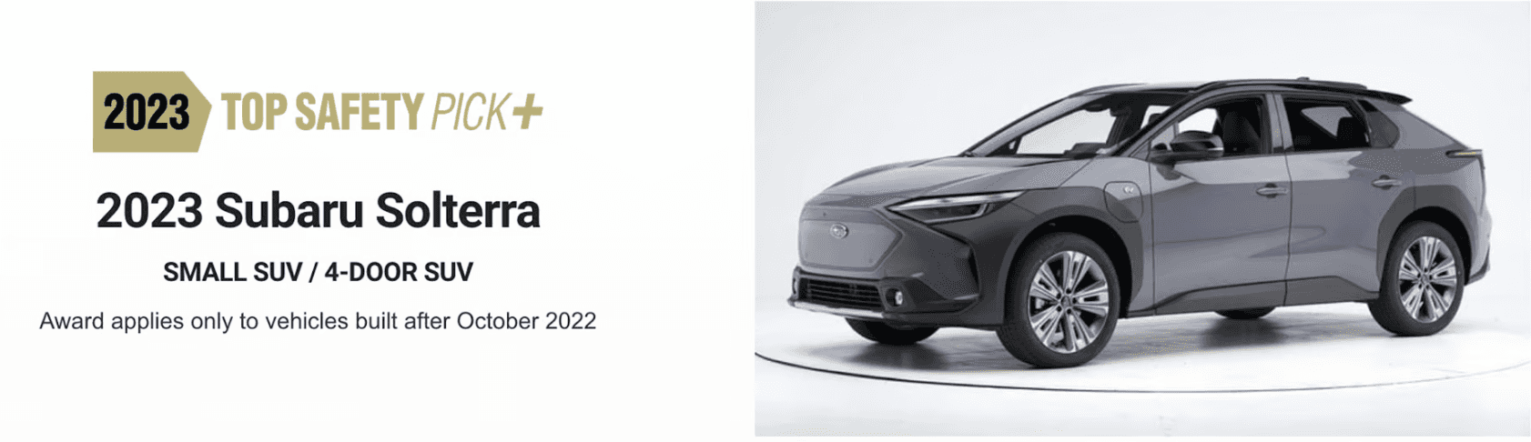 2023 subaru solterra top safety pick