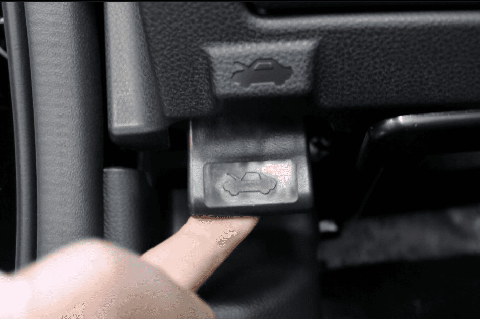 Subaru hood release handle location 2023 Outback