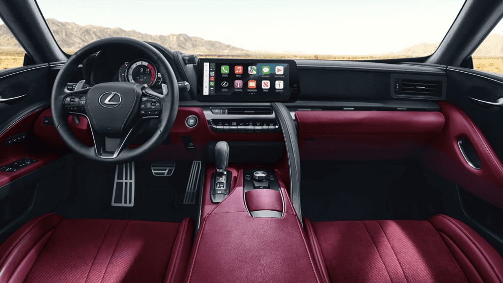 The dashboard of the 2026 Lexus LC