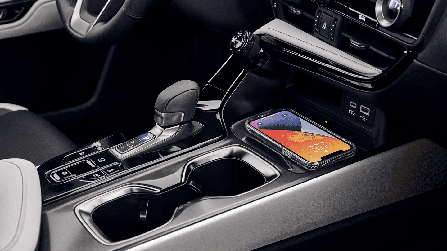 Wireless charging pad in the 2026 Lexus NX Hybrid